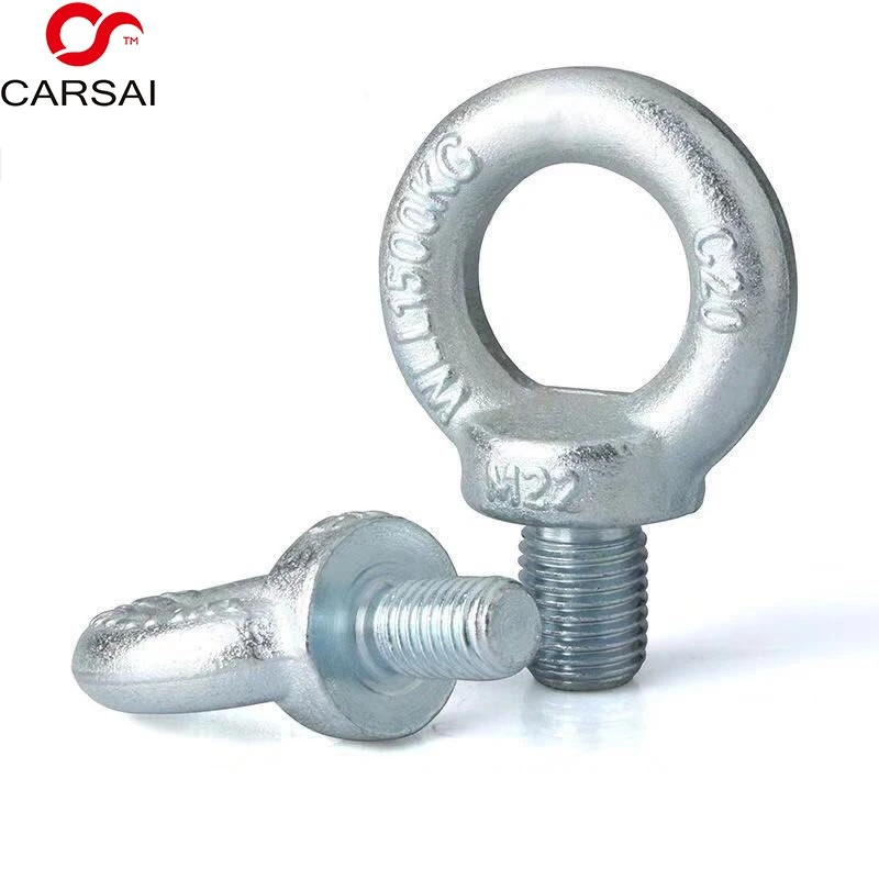 Hook Eye Screws High Strength Galvanized Ring Bolts Lifting Belt Ring Screws Ring Screws Bolt Wholesale/Supplier Blue Yellow Zinc Plated Carbon Steel