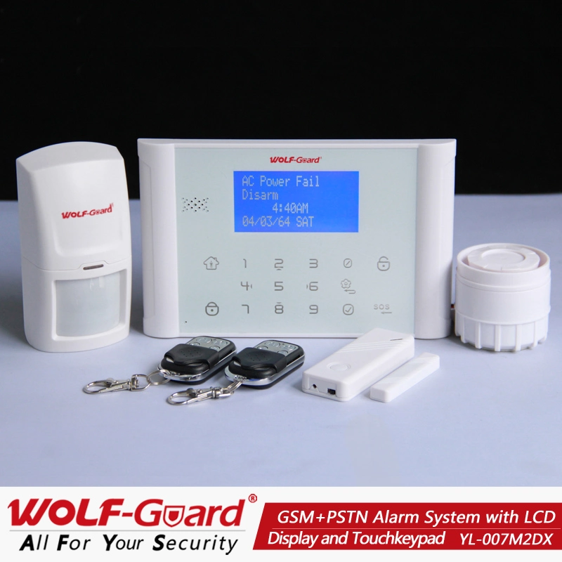 Yl-007m2dx PSTN&amp;Domótica inalámbrica GSM Alarmas Alarma de seguridad en varios idiomas con 34 zonas de defensa