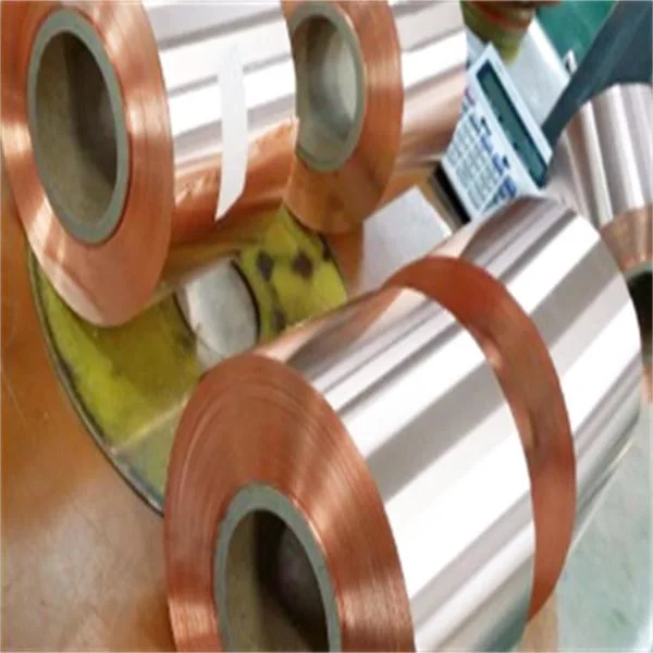 Low MOQ 0.01mm - 1mm Thickness Custom Width 99.99% Pure Copper Tape Without Adhesive Copper Strips Coil for Earth Grounding