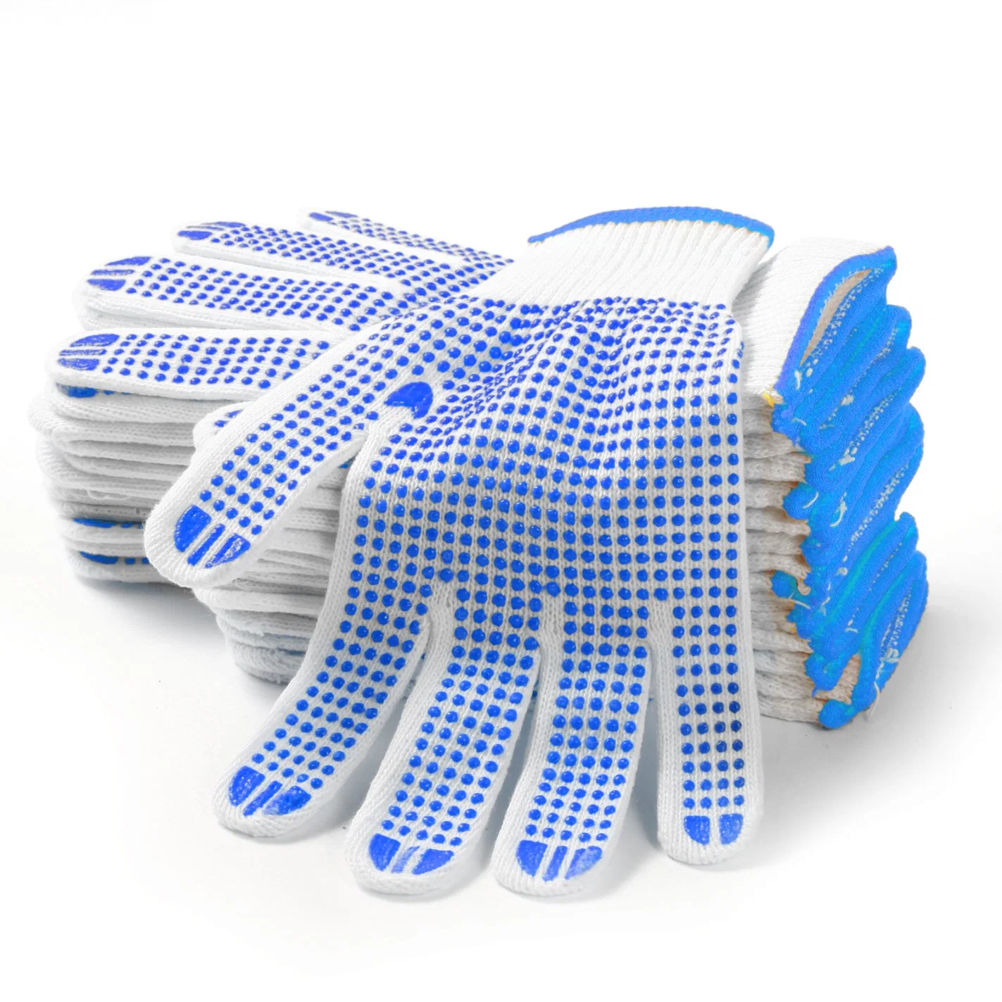 Wholesale/Supplier Customized Safety/Labor/Work/Working Guantes PVC/Dotted/Dots Cheap Price Cotton Knitted Hand Gloves Industrial/Construction