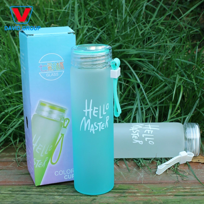 Werbegeschenk Custom Glas Wasserflasche