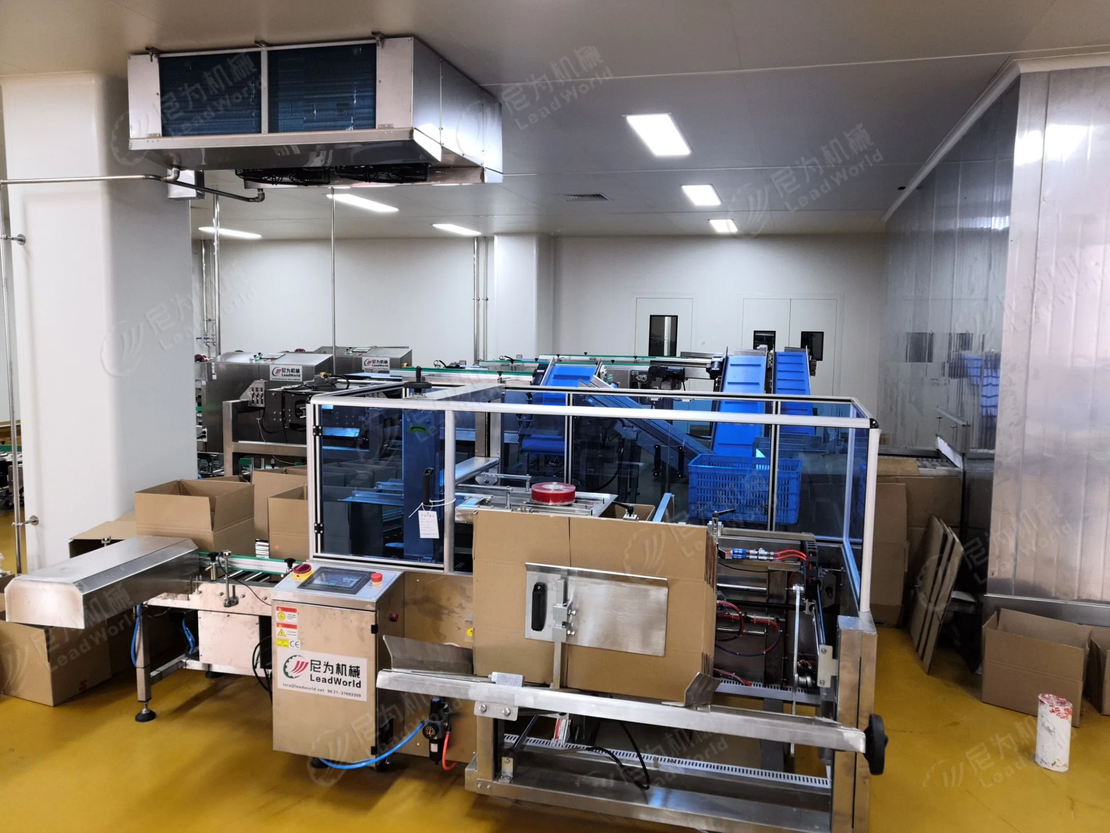 Automatic Case Packer Horizontal and Vertical Carton Bagged Meat Free Fall Packing Machine