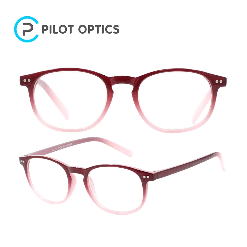 Pilot Optik 2023 Neueste 15 Blau Blocking Fashion Design Runde Lesebrille