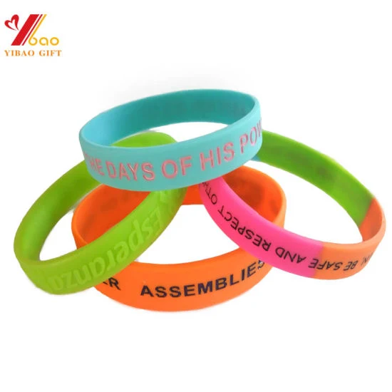 Diseño de Moda pulsera de silicona de personalización (YB-AB-024)