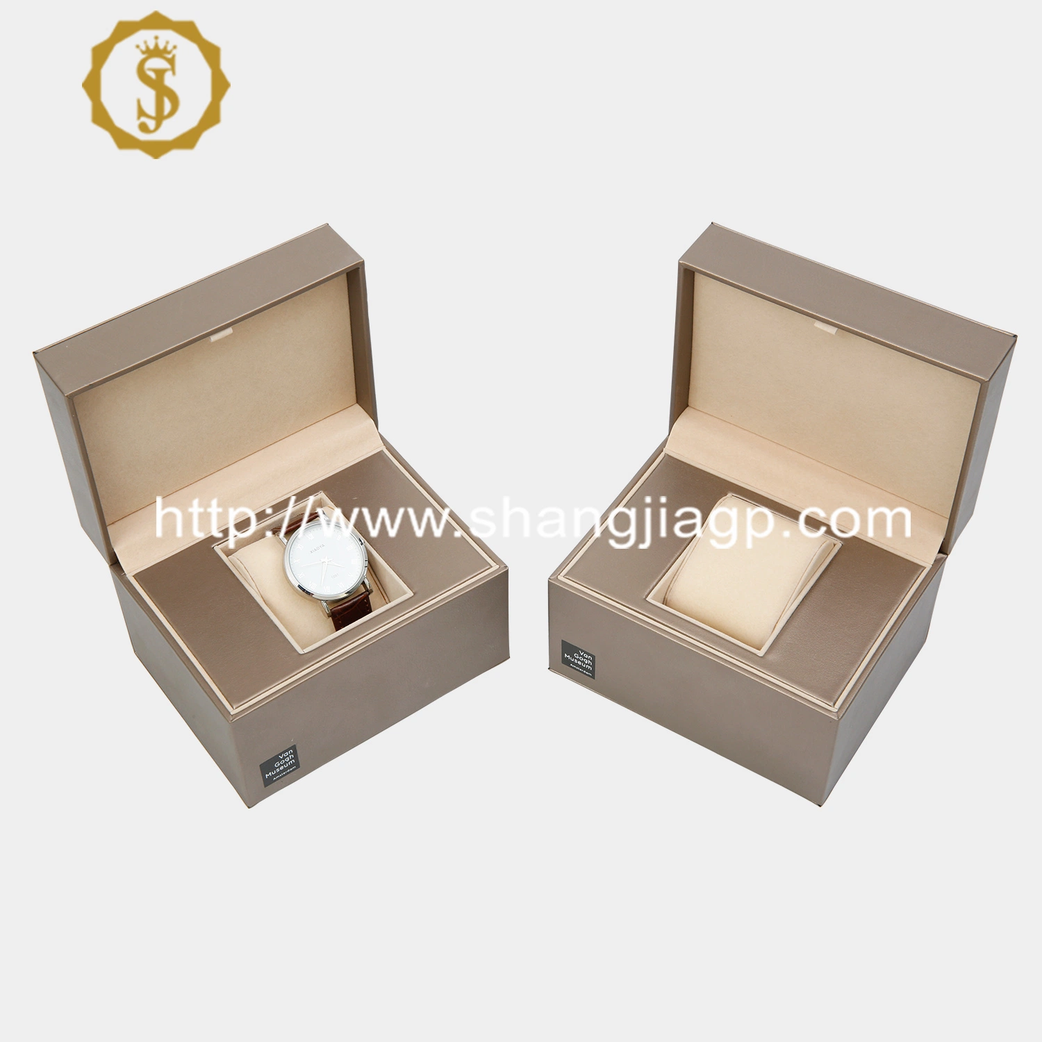 Original Factory Luxury Handmade PU Leather Watch Storage Box Watch Packing Packaging Box