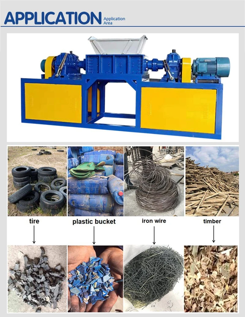 ذرة تخريد قماش معدني الإسفنج الإطارات PVC Fiber Shredder الماكينة