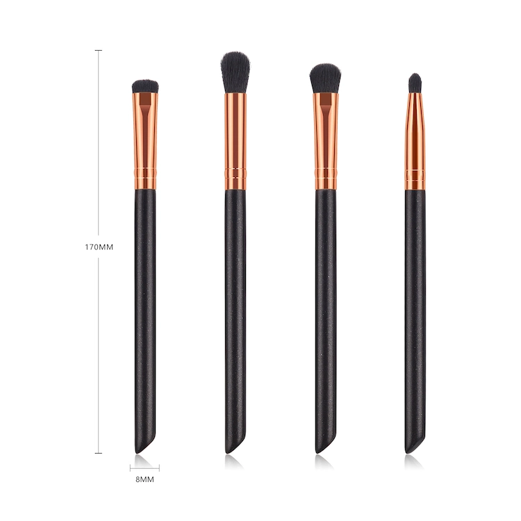 4 STÜCK Augen Make-up Pinsel Set Essential Schatten Liner Brow Toilettenartikel Kit Professional Powder Foundation Mineral Cosmetic Tools