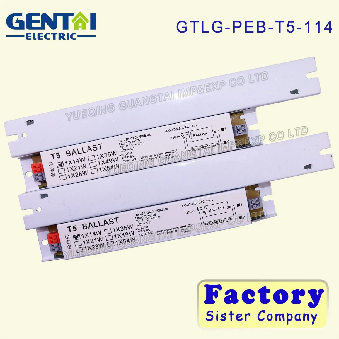 Quality Supplier 2*14W Electronic Ballast for Germicidal Lamp Support Customization