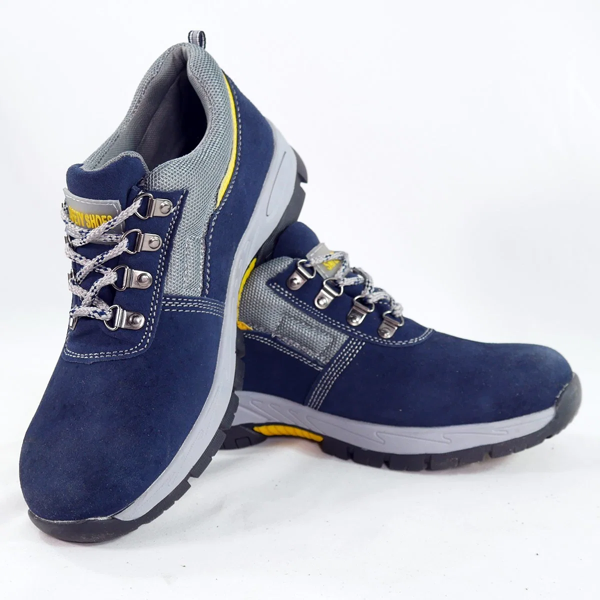 2023 Year Hot Sale Blue Suede Cow Hide Steel Toe Cowhells Sole High quality/High cost performance  Low Price Durable Wear for Worker Safety Shoes