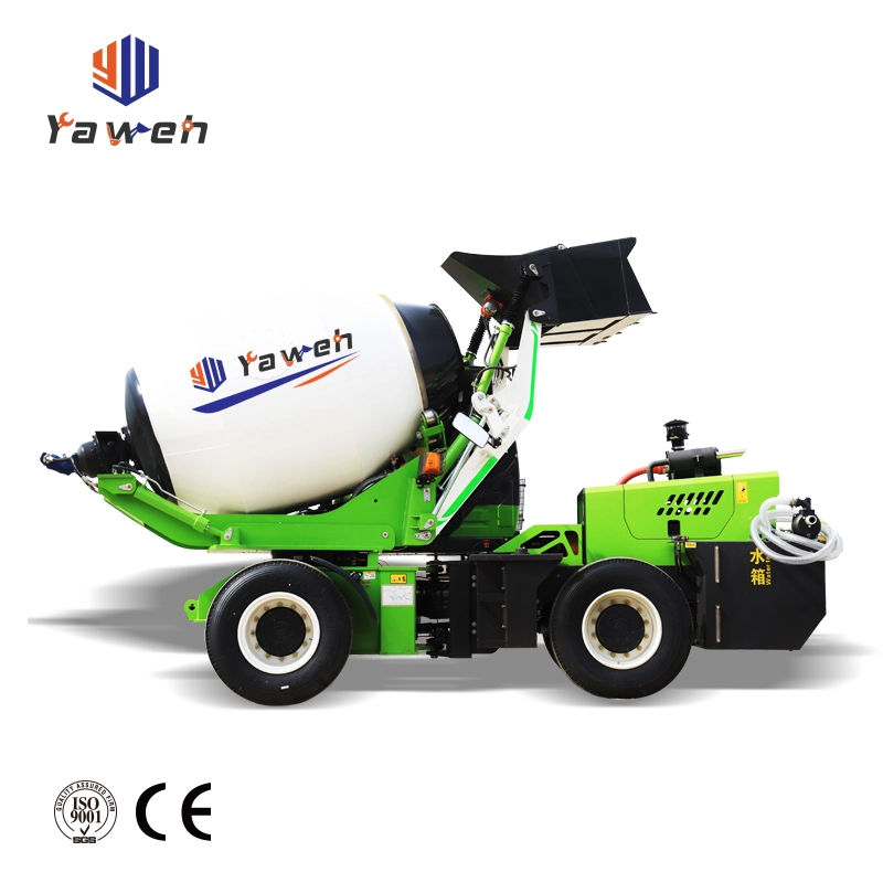 Yaweh 350L 1yard Diesel Drum Trucks 5yard Concrete Mixer Industrial Car