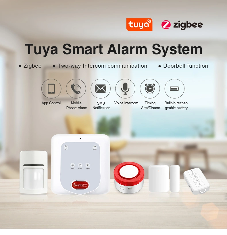 Tuya Zigbee Smart Wireless WiFi GSM система подачи сигналов тревоги с APP контроль ES-H2