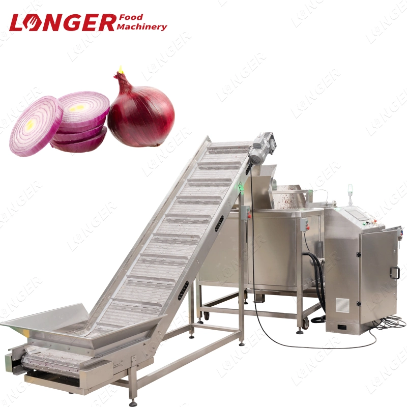 Stainless Steel Industrial Sweet Potato Cassava Chips Onion Frying Machine Onion Rings Frying Machine