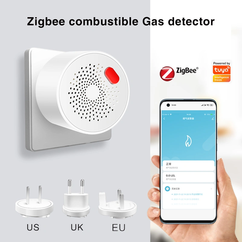 Tuya Zigbee WiFi Natural Gas Sensor Combustible Household