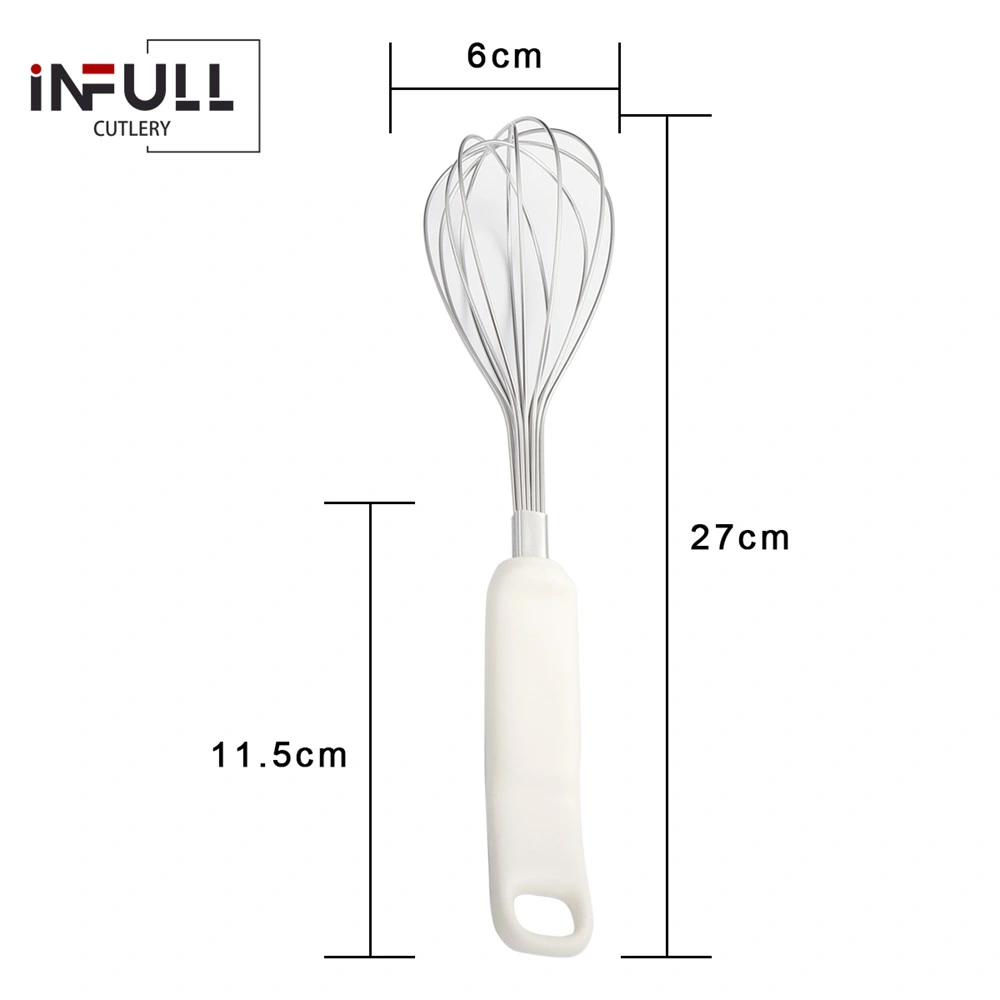 Ergonomical Anti-Slip Handle Stainless Steel Egg Beater