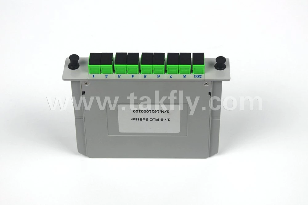 Sc APC 1X8 Cassette Card Inserting PLC Splitter Module