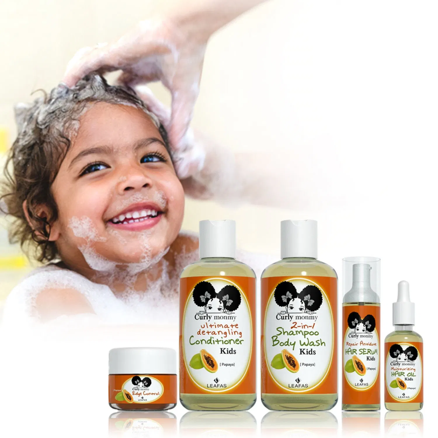Private Label Baby Pflege Haarprodukte Tearless Formel für Kid Shampoo Body 2 in 1 Bady Care