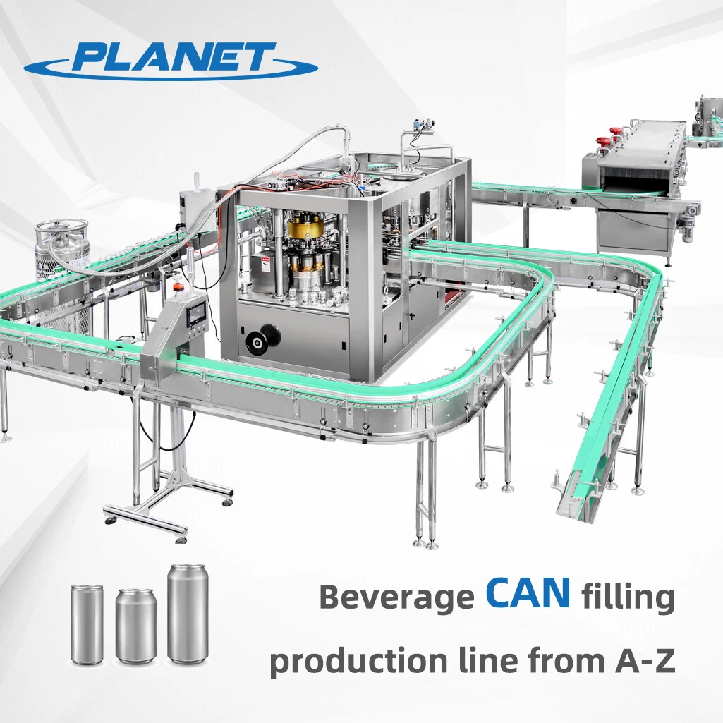 Latas de Aluminio líquido automática de bebidas carbonatadas de la CDV de energía suave beber cerveza jugo caliente café té de la salsa de miel de llenado de espíritu máquina de envasado de conservas de sellado