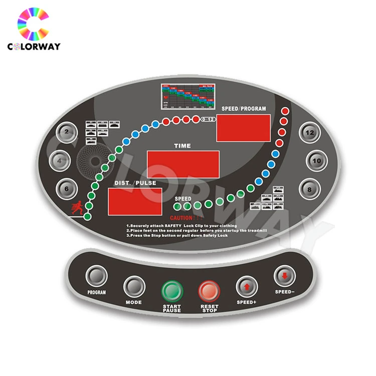 Botão de pressão em relevo o Interruptor de Membrana de teclado com janela LCD