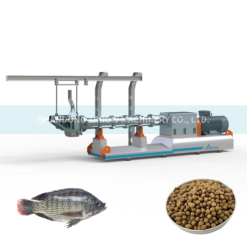 Los peces de la extrusora de doble husillo de pellets flotantes completa de los peces se alimentan de la línea de procesamiento de la máquina