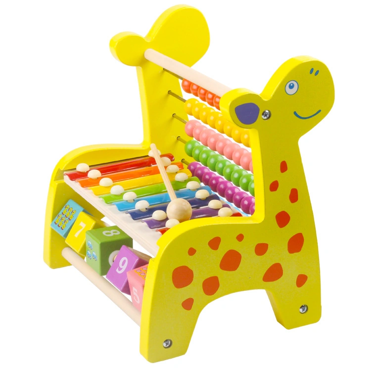 Rainbow Colorful Abacus Rack Math Game Montessori Musical Instrument Toys