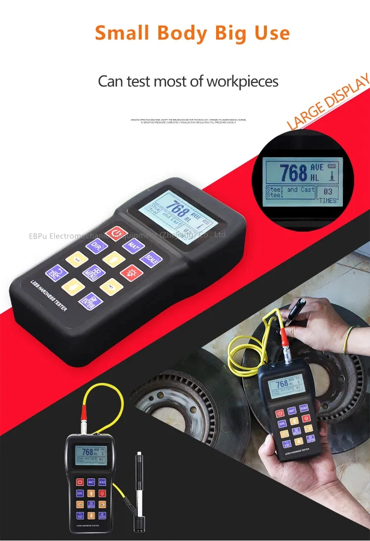 &plusmn; 6hld Accuracy Digital Hardness Tester of 3V AA Battery Power