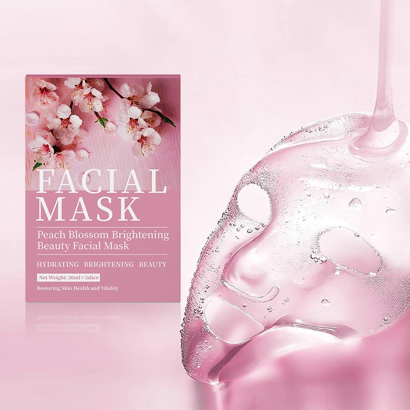 Großhandel/Lieferant Gesichtspflege Pfirsichblüte Brightening Hydrating Beauty Gesichtsmaske Für die Dame