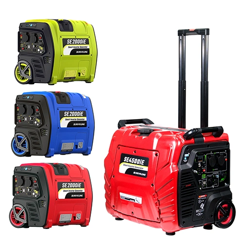 Hot Sale Magnet Engine 3kw 4kw Pure Sine Wave Silent Portable Power Gasoline Generator with Wheels & Drawbar APP Control