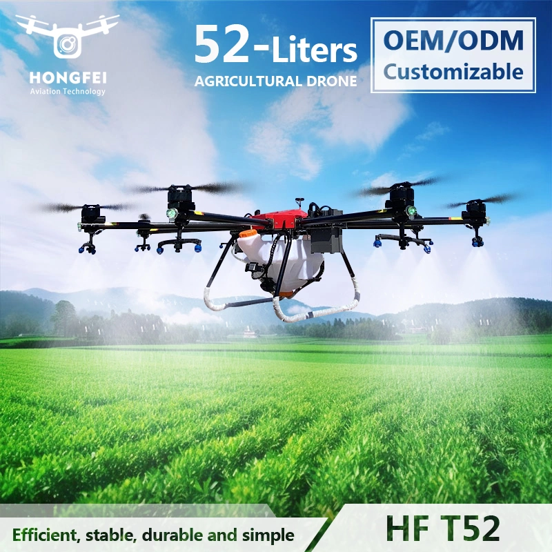 Quadcopter Professional Drone 60kg 52L Capacity Pluggable Agriculture Uav Sprayer Agricultural Crop Spraying Drone Price
