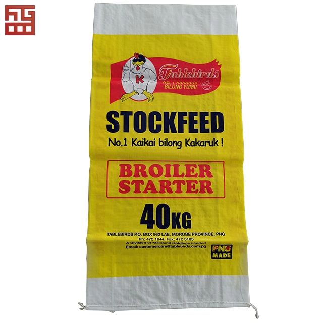 25kg 50kg PP Woven Salt Suagr Rice Feed Seed Flour Corn Cement Construction Trash Plastic Packing Sack Bag