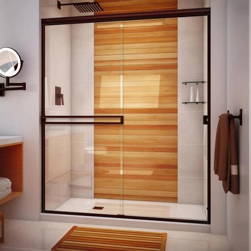 Hot Sale Factory Direct Aluminium Sliding Bathroom Door Free Standing Corner Stall Shower Room