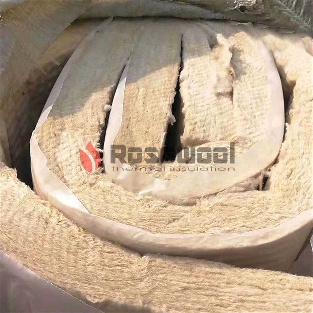 Sound Heat Insulation Materials Mineral Wool Rock Wool Blanket for High Temp Pipeline