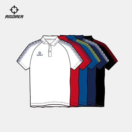 Custom Sublimation Polo Shirt Men's Polyester Sports Tops Shorts Sleeves Shirts