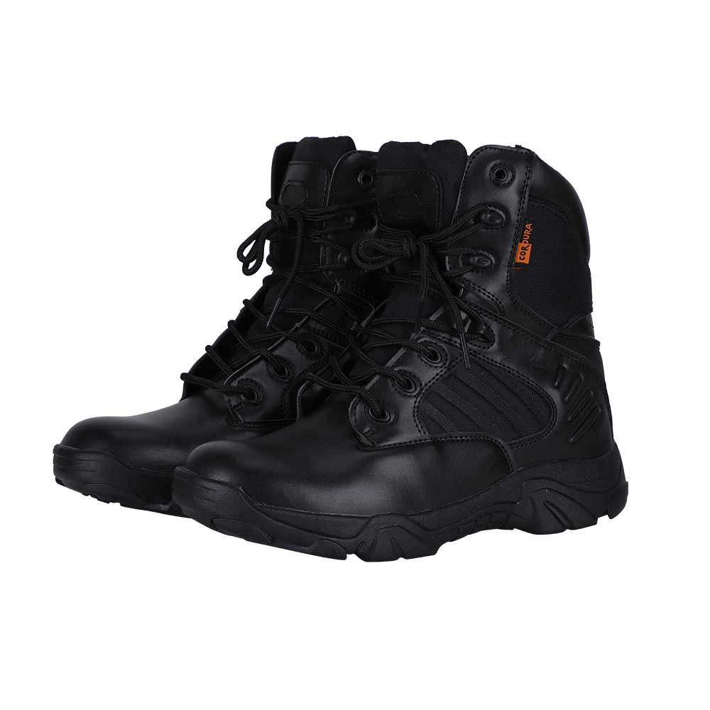 Double Safe Black Outdoor Military Boots Combat Army Tactical Waterproof Hunting Hiking