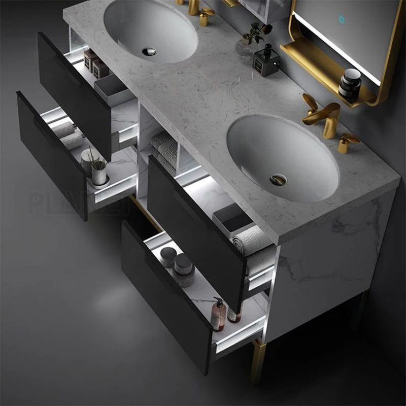 Bathroom Vanity with Sink Modern Design Wash Basin Vanity Cabinet Bathroom Furniture