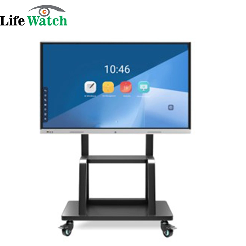 65-Inch 4K Android OS WiFi Free Stand Smart LCD Interactive Whiteboard Screen for training