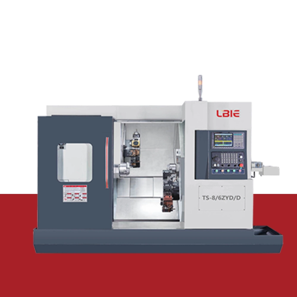 Fanuc Control System, Dual-Spindle, Dual-Turret Automatic CNC Turning Lathe
