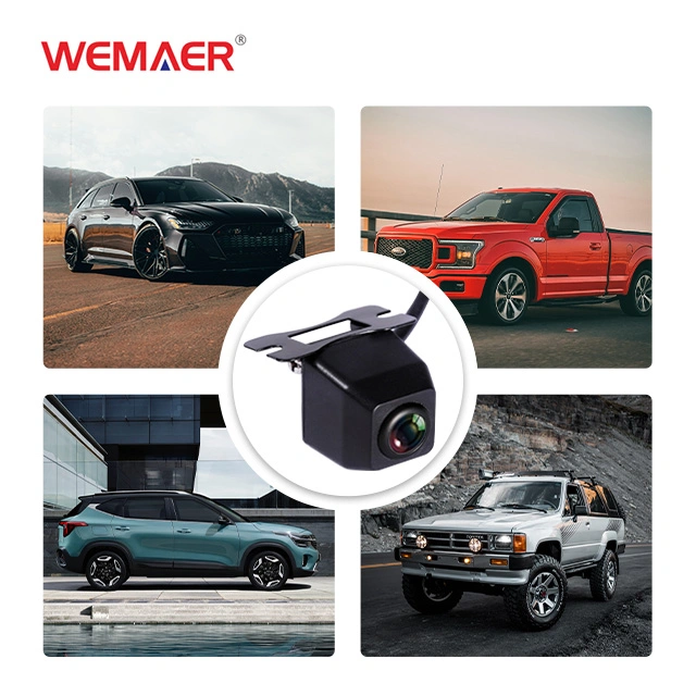 Wemaer OEM Mini AHD Cámara Auto Electrónica sensor de estacionamiento Cámara de visión trasera del sistema para VW KIA