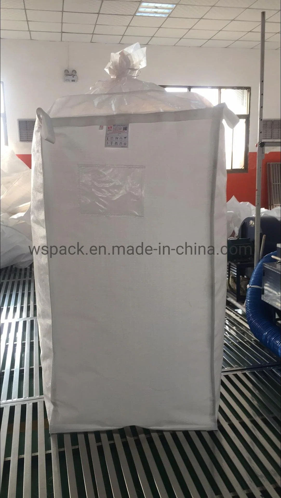 Document Pocket on Top PP Jumbo Bag Bulk Bag Ton Bag FIBC Bag Supplier Plastic Bag Hot Sale Good Quality Printing Logo for Free