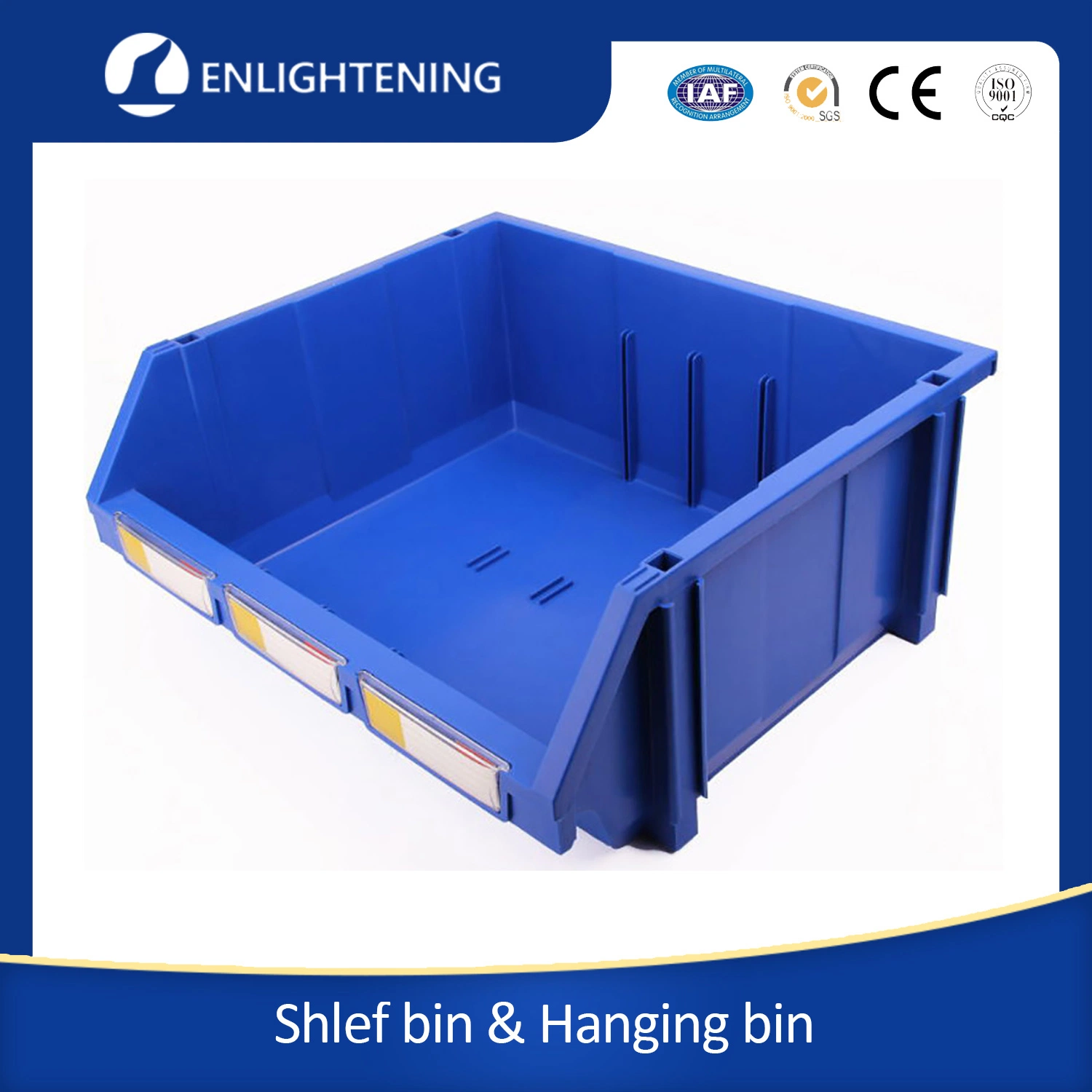 Ecommerce Warehouse Plastic Parts Component Bin Tool Box with Dividers