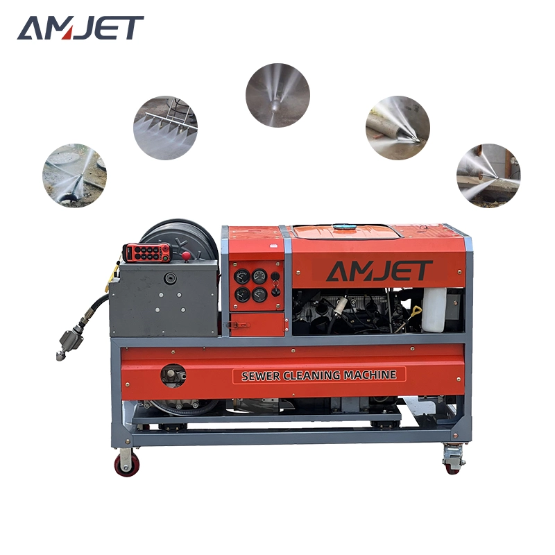 160lpm 2900psi Drain Sewer Dredging High Pressure Cleaner Jetting Machine