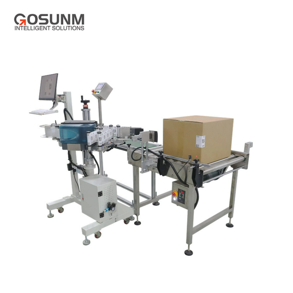 Blow Labeling Non-Contact Labeling System Roll-on Labelling for Products with Uniform Specifications Print and Apply Labeling Machine