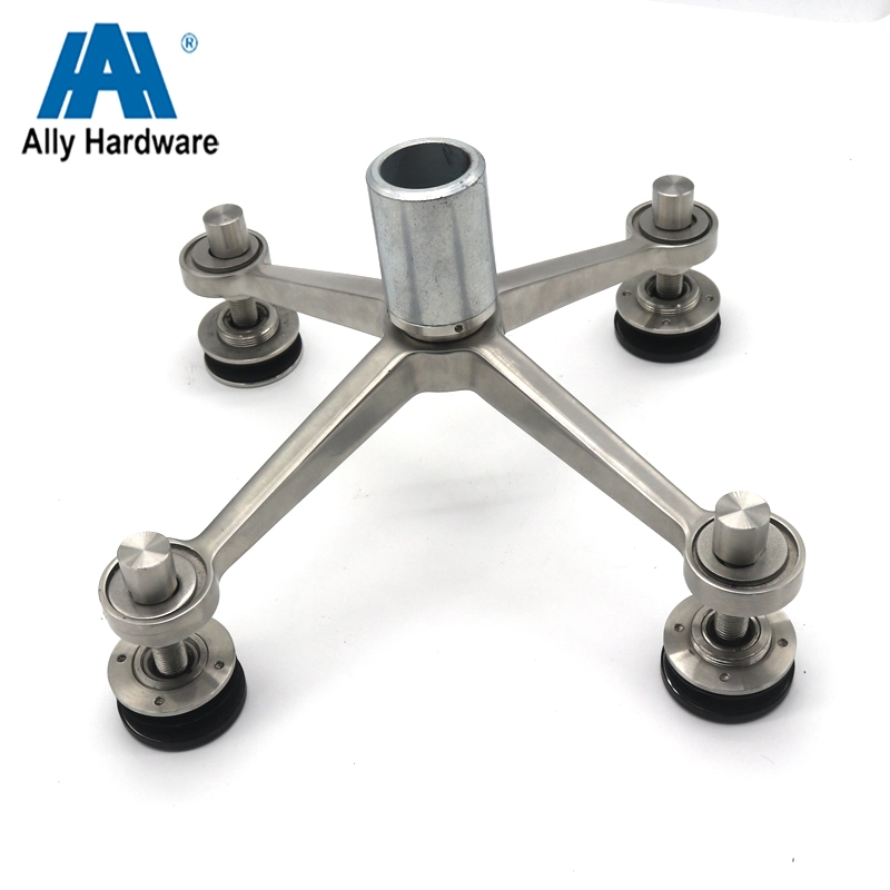 Heavy Duty Safety 4 Arms Stainless Steel Spider Glass Fitting