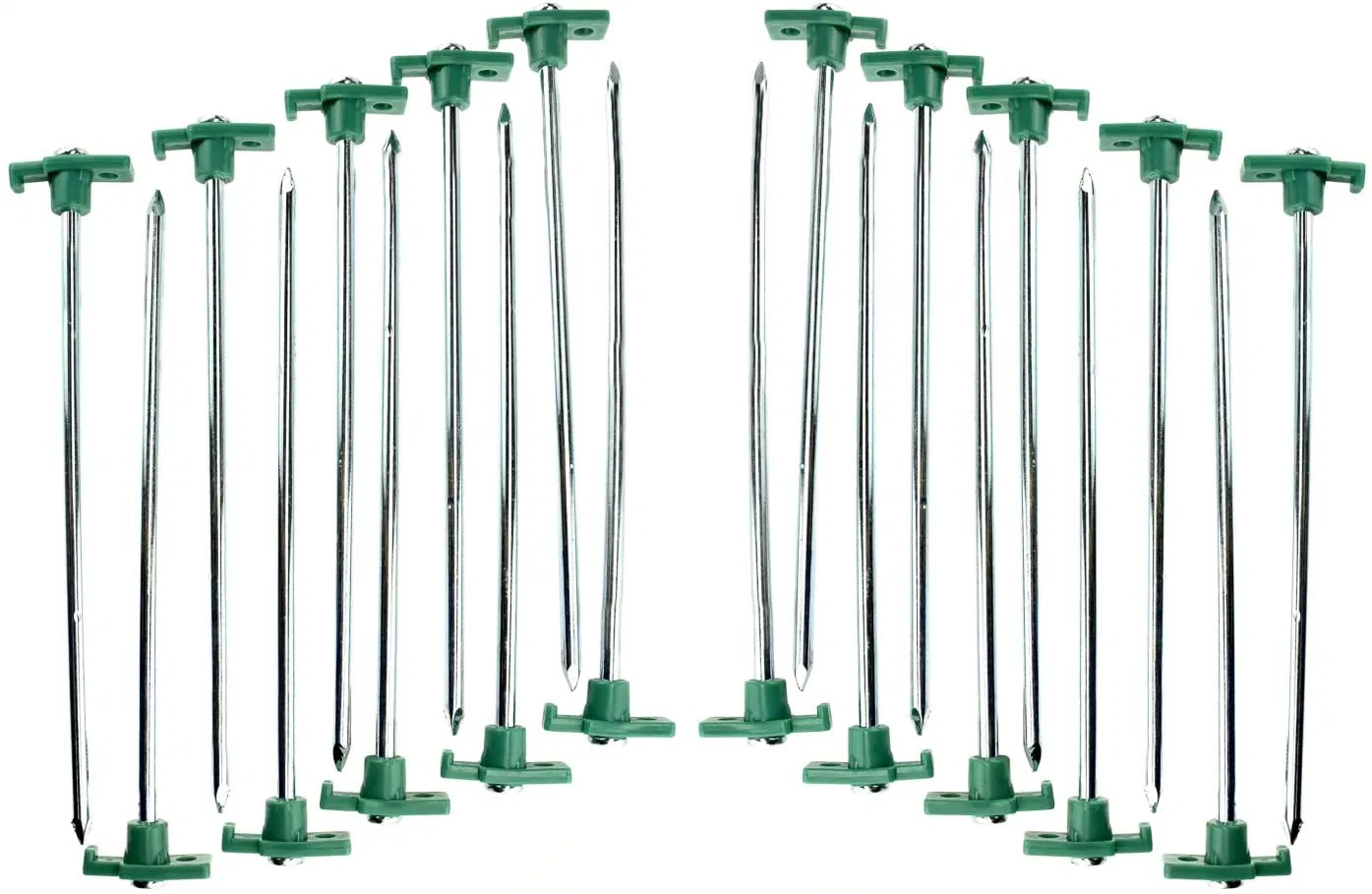 Tent Garden Stakes Heavy Duty, Galvanized Steel Pegs