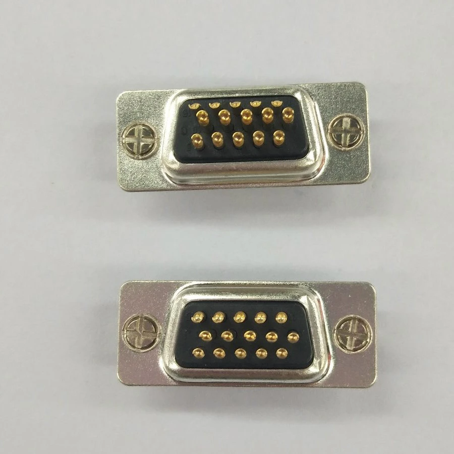 HD-Sub 15 Pin Female Solder Type with Nut Connector