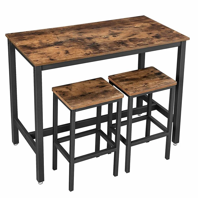 Factory Wholesale Dining Wooden Modern Furniture Metal Dining Set