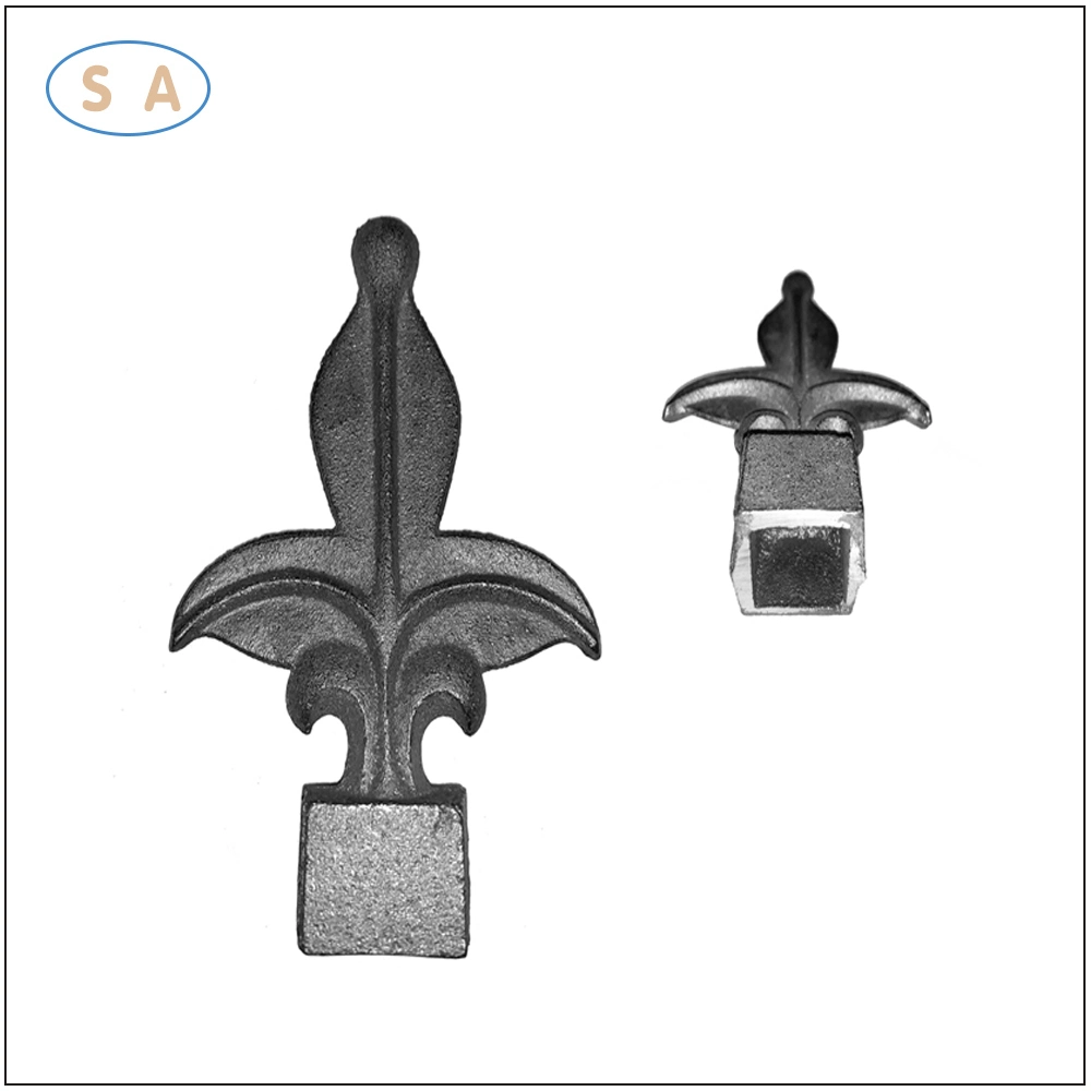 OEM Decorativo Cast Iron Spear Head Forn Iron Spears for Porta/cerca