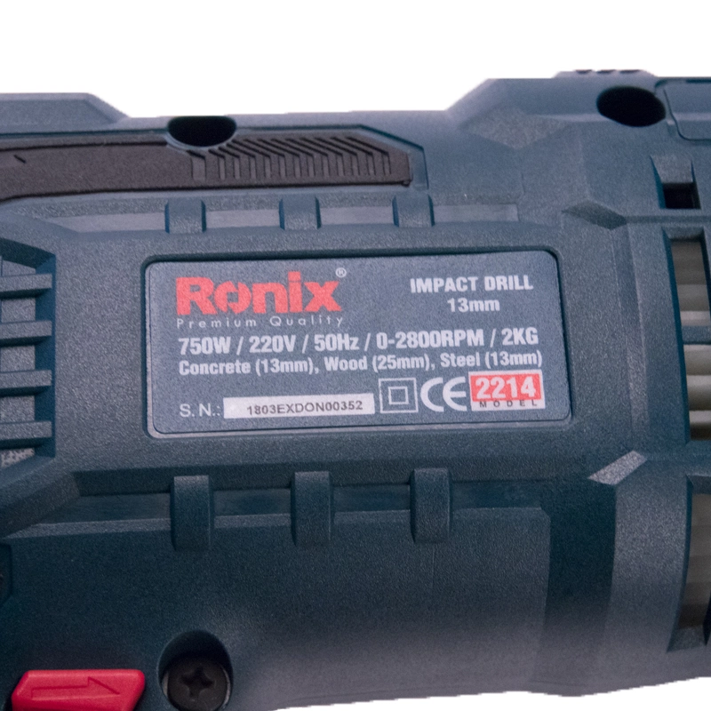 Ronix Model 2214 2800rpm 750W Variable Speed Impact Drill