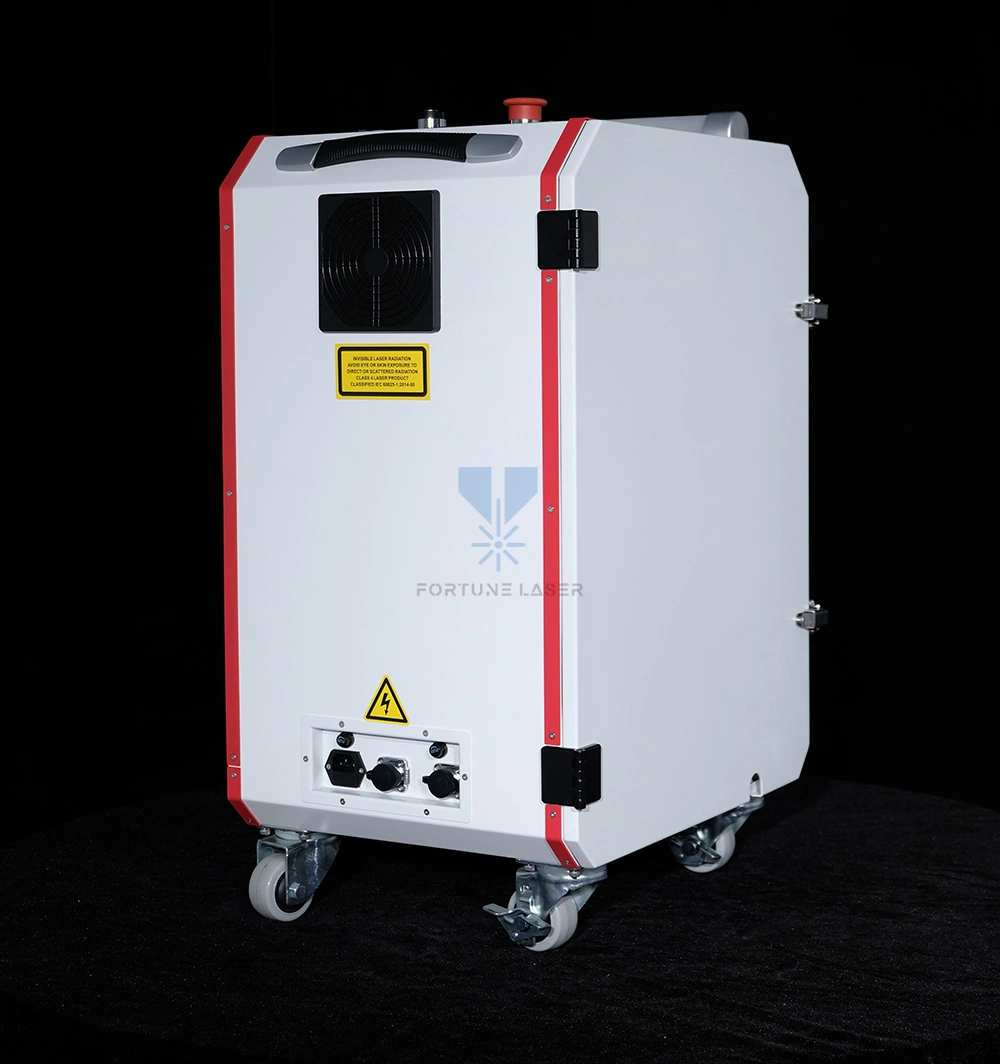 Fiber Laser Rust Removal Machine 50W 100W 200W Portable Pulse Laser Cleaning Machine Sale in Spain France United Kingdom