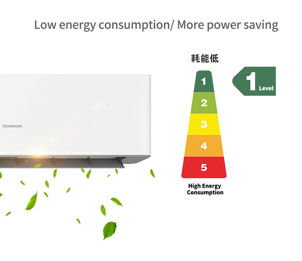 Split Inverter Air Conditioner 12000BTU Cool and Heat R410A 220V-50/60Hz Fast Cooling High Efficiency Saves 60% Power