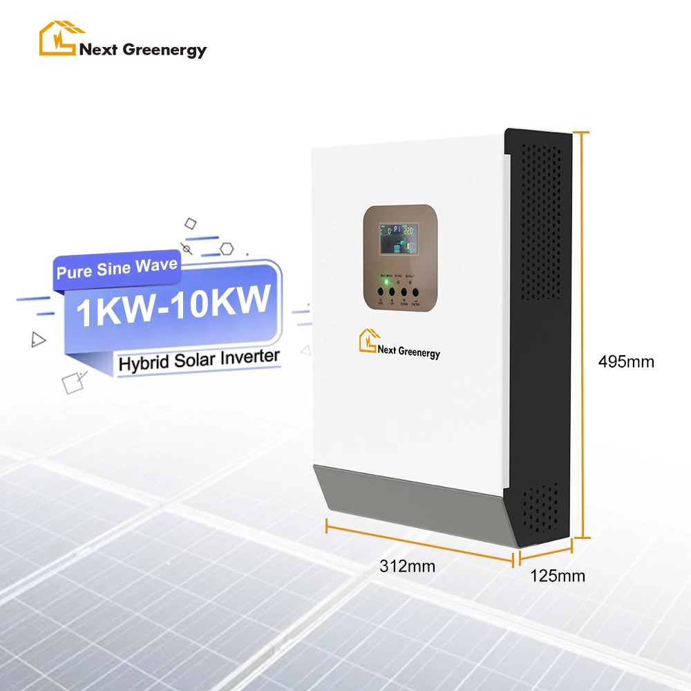 Hochwertiger Hybrid 3kw 5kw Solar Inverter eingebaut in MPPT Solarregler